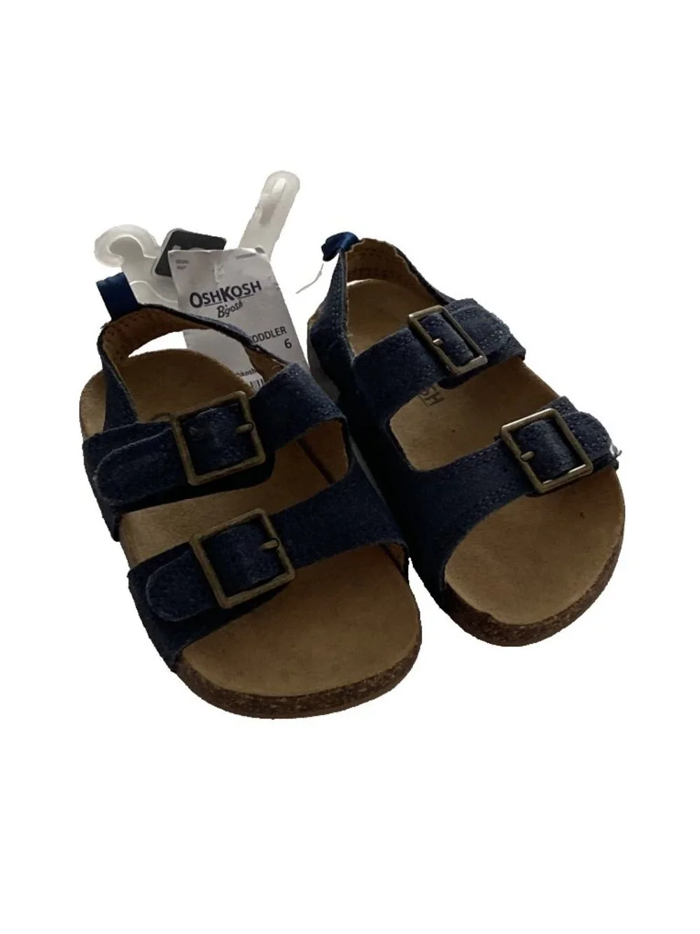 OshKosh B’gosh Navy Double Buckle Cork Sandals US Size 7